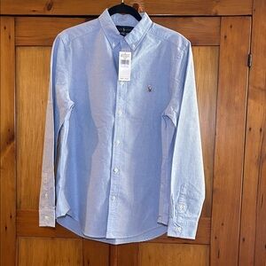 Ralph Lauren Light Blue Button Down Oxford Shirt, Size XL, NWT